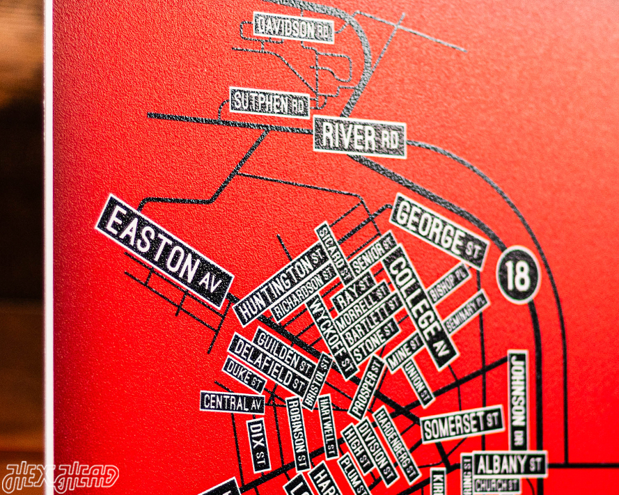 New Brunswick School Street Poster Single Layer Metal Wall Art