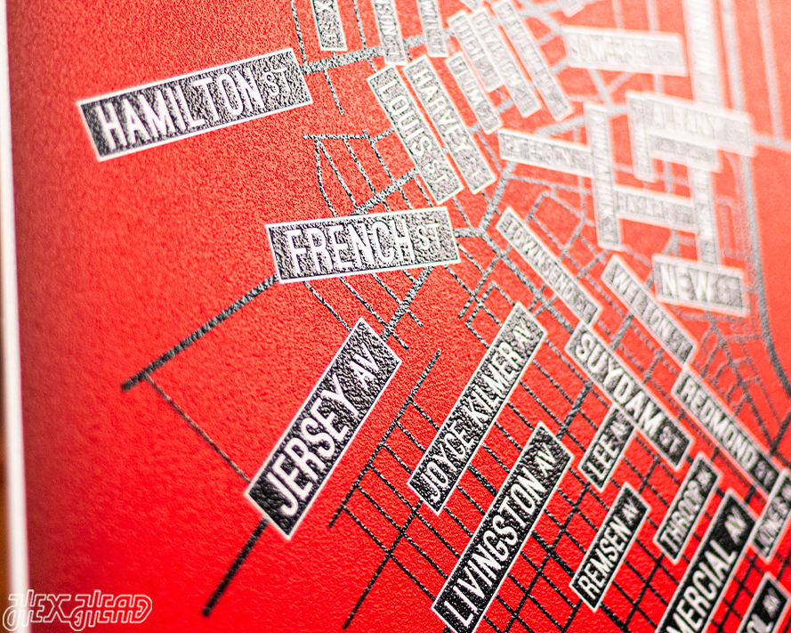 New Brunswick School Street Poster Single Layer Metal Wall Art