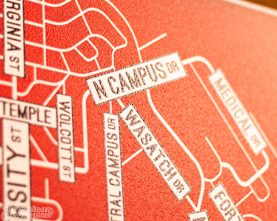 Salt Lake City School Street Poster Single Layer Metal Wall Art