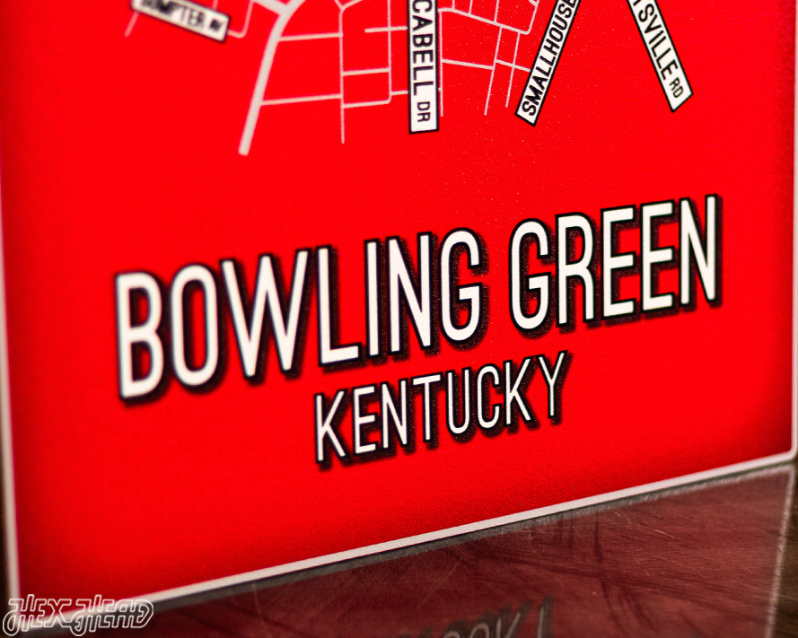 Bowling Green, Kentucky School Street Poster Single Layer Metal Wall Art