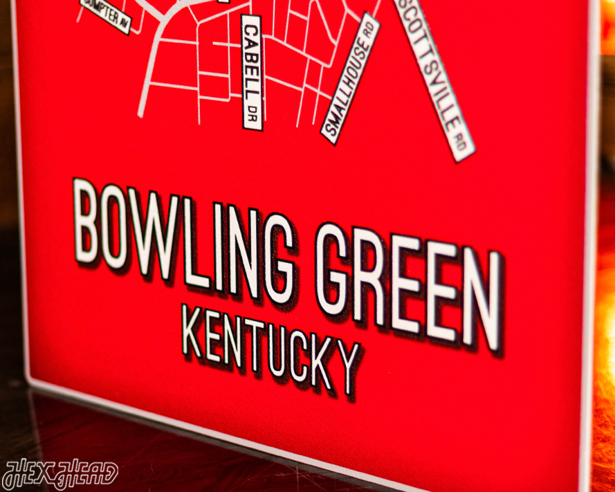 Bowling Green, Kentucky School Street Poster Single Layer Metal Wall Art