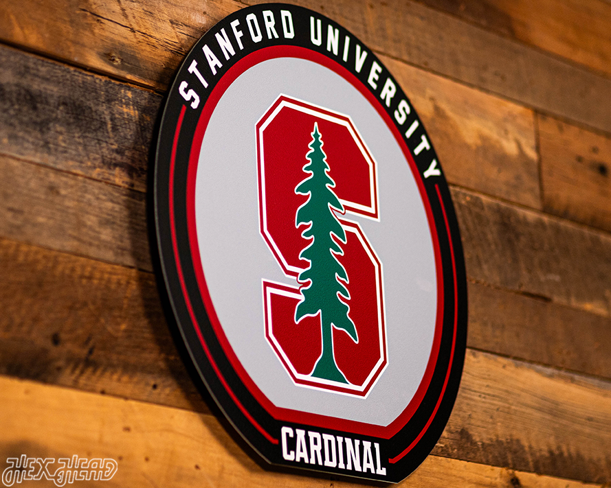VARSITY Collection- SINGLE Layer Stanford Cardinal Metal Wall Art
