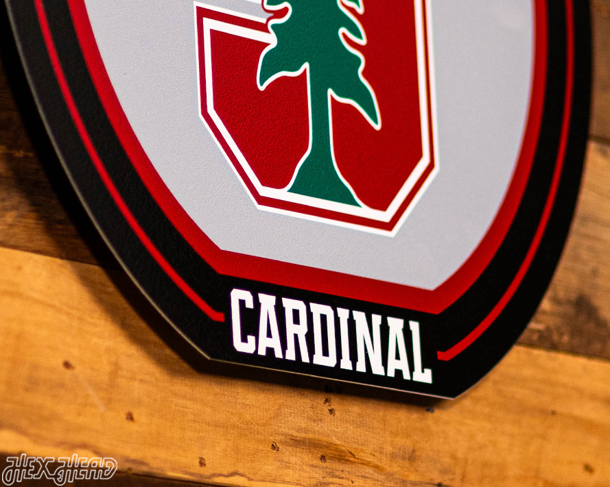 VARSITY Collection- SINGLE Layer Stanford Cardinal Metal Wall Art