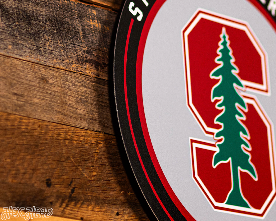 VARSITY Collection- SINGLE Layer Stanford Cardinal Metal Wall Art