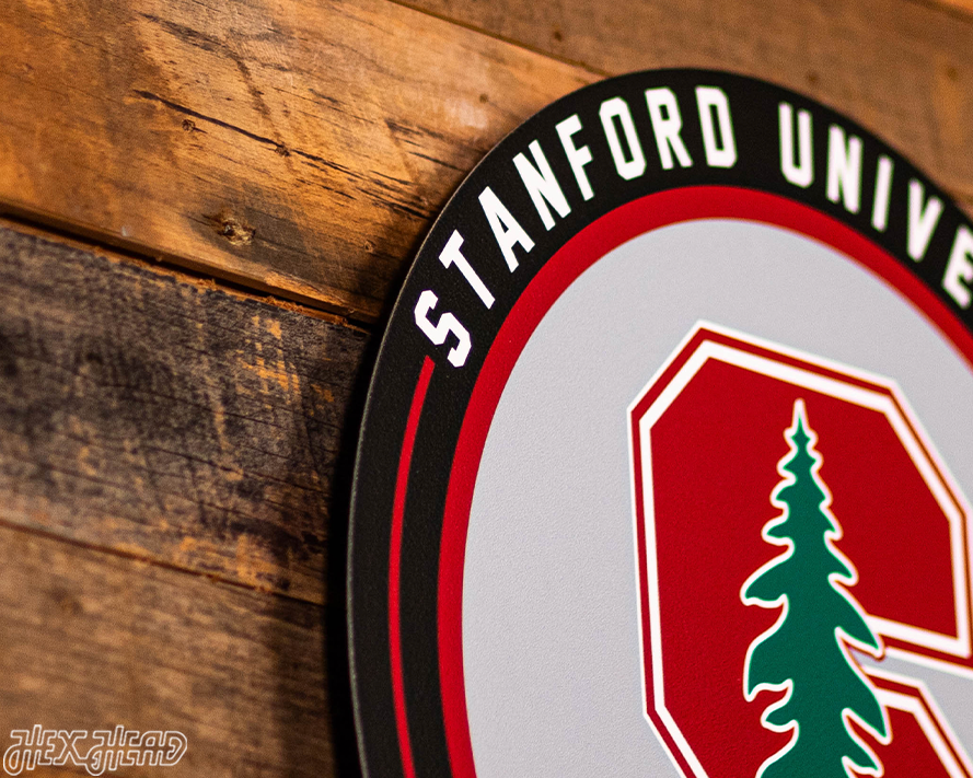 VARSITY Collection- SINGLE Layer Stanford Cardinal Metal Wall Art