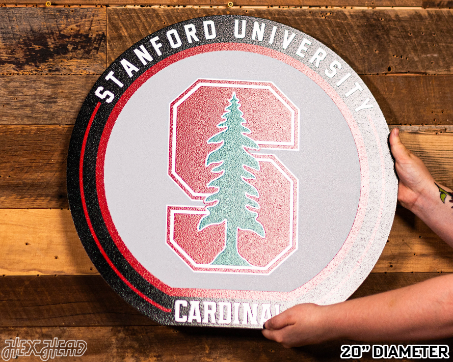 VARSITY Collection- SINGLE Layer Stanford Cardinal Metal Wall Art