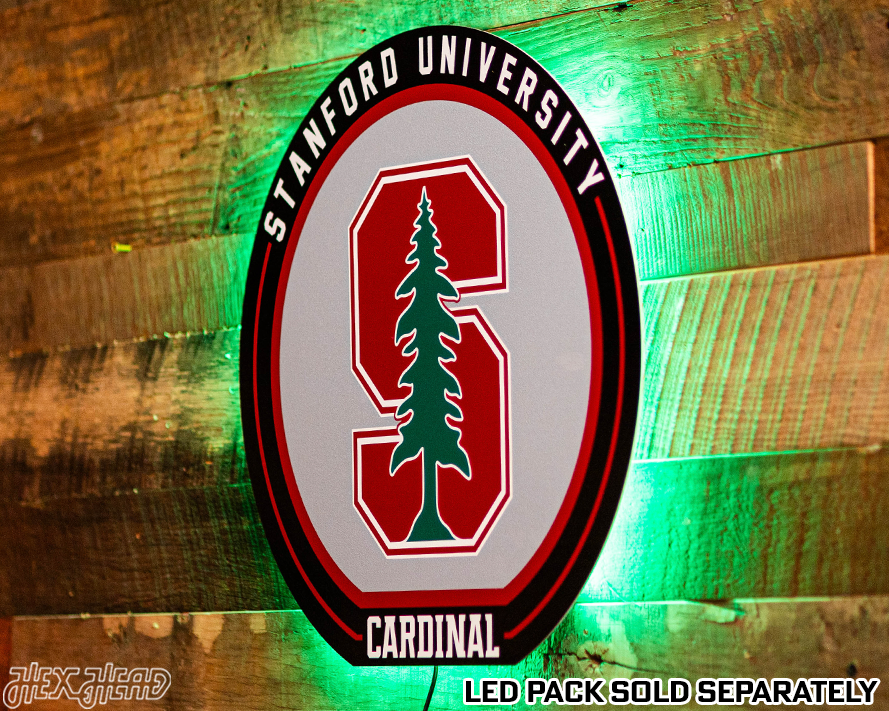 VARSITY Collection- SINGLE Layer Stanford Cardinal Metal Wall Art