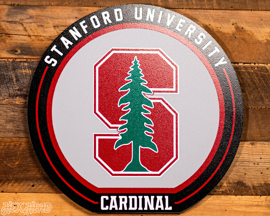VARSITY Collection- SINGLE Layer Stanford Cardinal Metal Wall Art