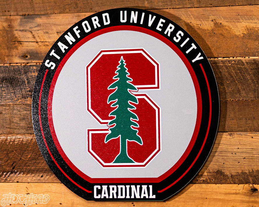 VARSITY Collection- SINGLE Layer Stanford Cardinal Metal Wall Art