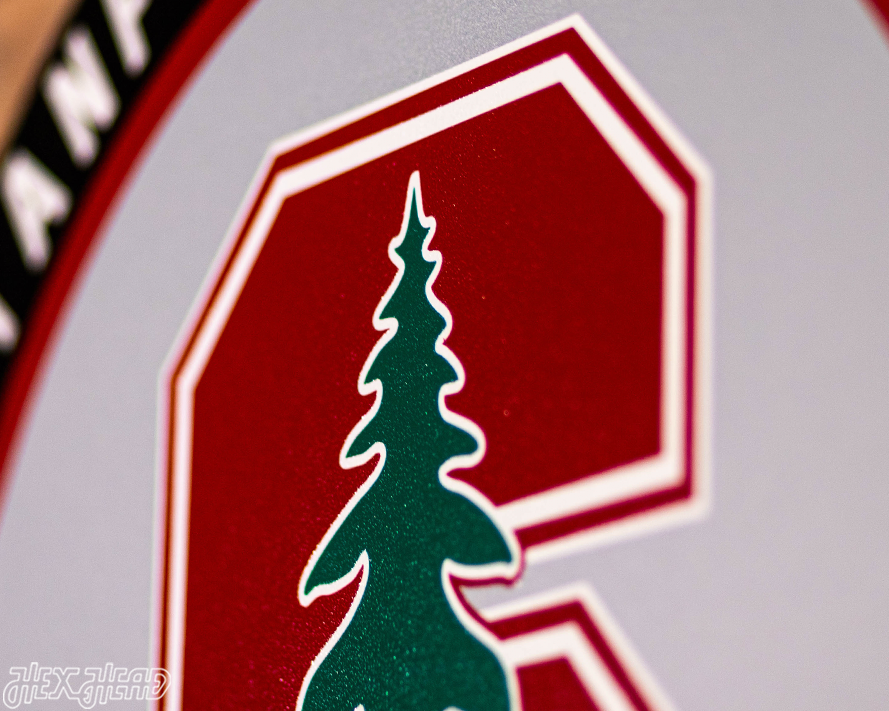 VARSITY Collection- SINGLE Layer Stanford Cardinal Metal Wall Art