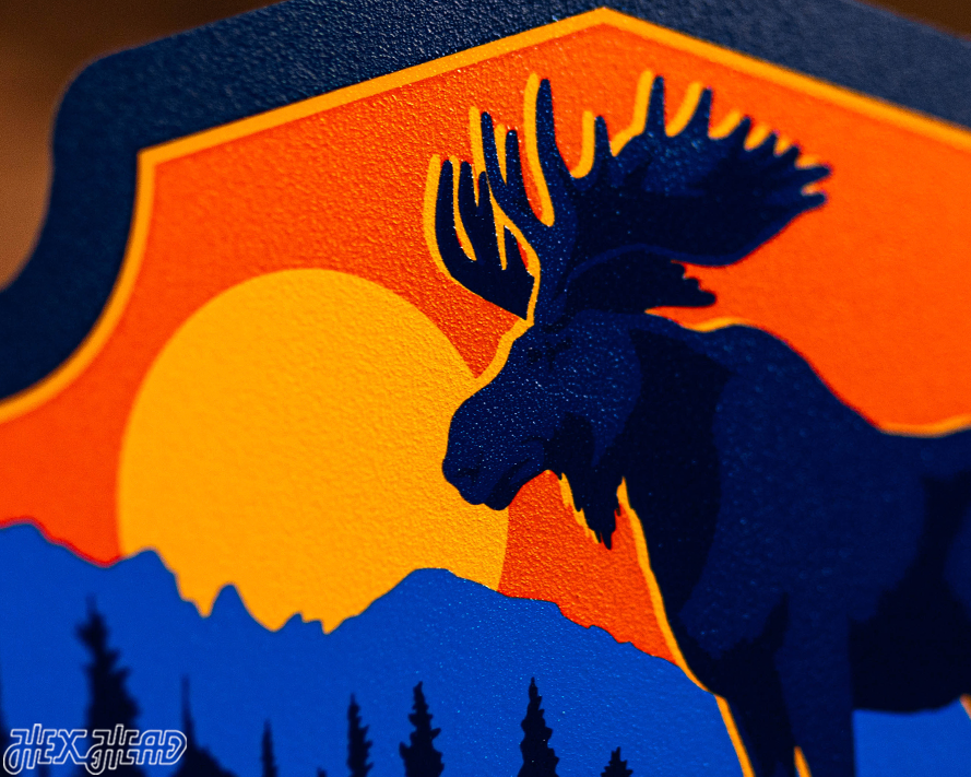 Alaska State Badge 3D Metal Wall Art