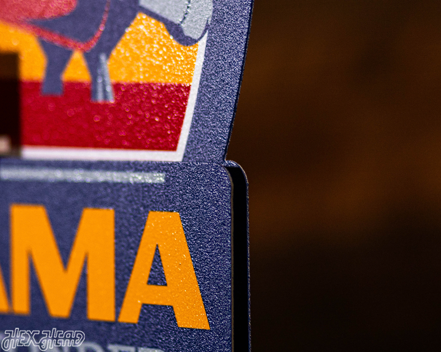 Alabama State Badge 3D Metal Wall Art