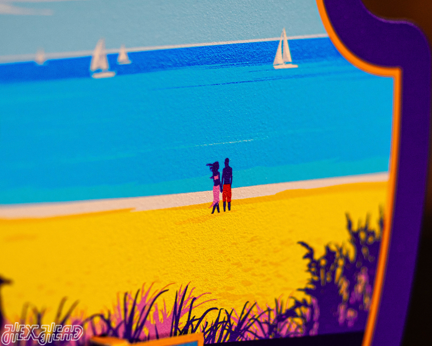 Delaware State Badge 3D Metal Wall Art