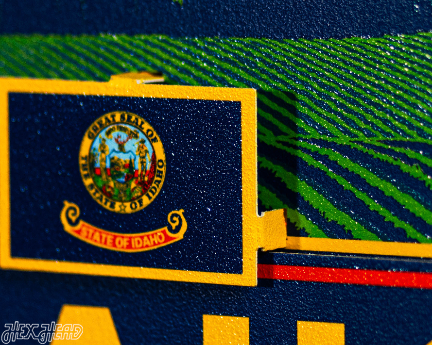 Idaho State Badge 3D Metal Wall Art