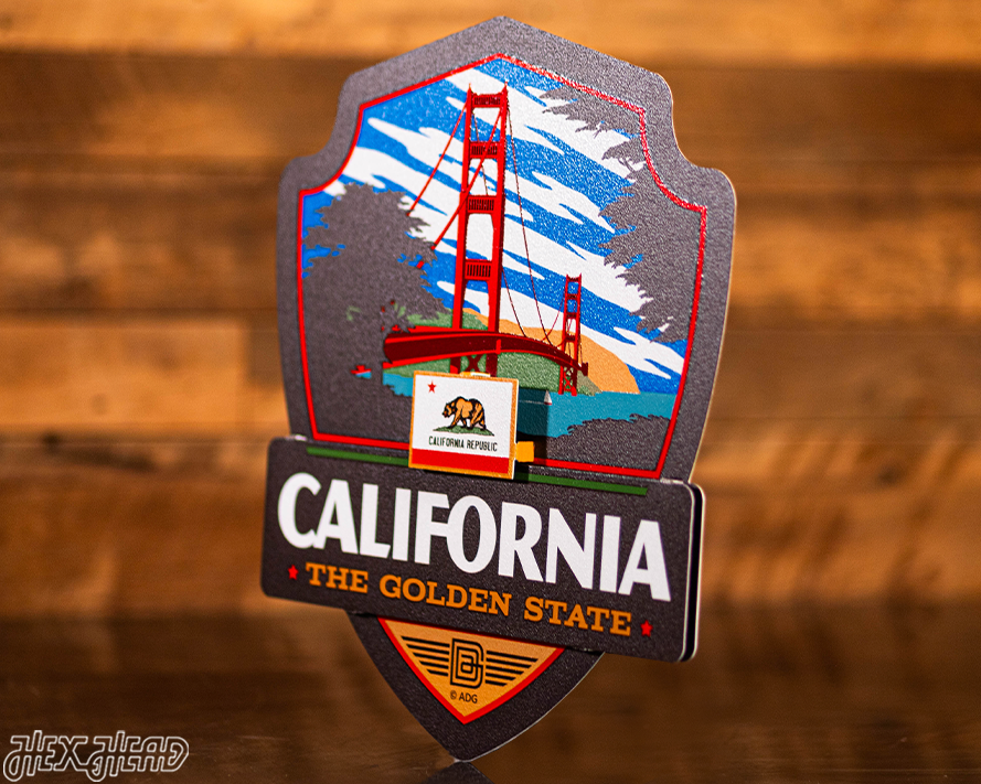 California State Badge 3D Metal Wall Art