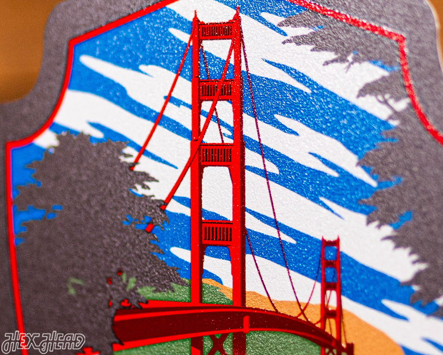 California State Badge 3D Metal Wall Art