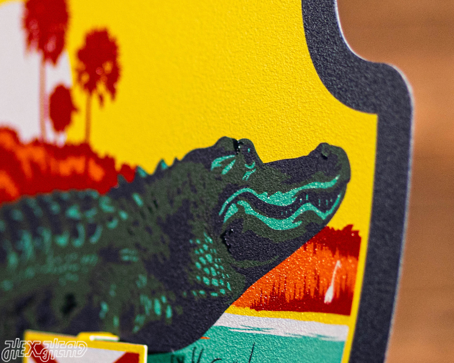 Florida State Badge 3D Metal Wall Art