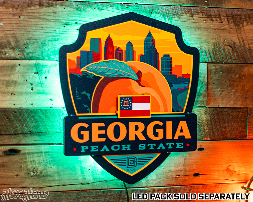 Georgia State Badge 3D Metal Wall Art