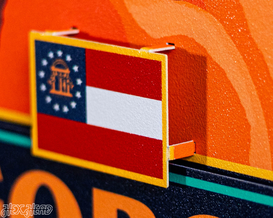 Georgia State Badge 3D Metal Wall Art