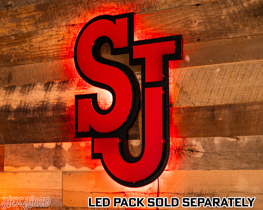 St John's Primary Logo 3D Vintage Metal Wall Art