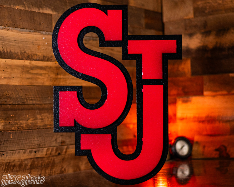 St John's Primary Logo 3D Vintage Metal Wall Art