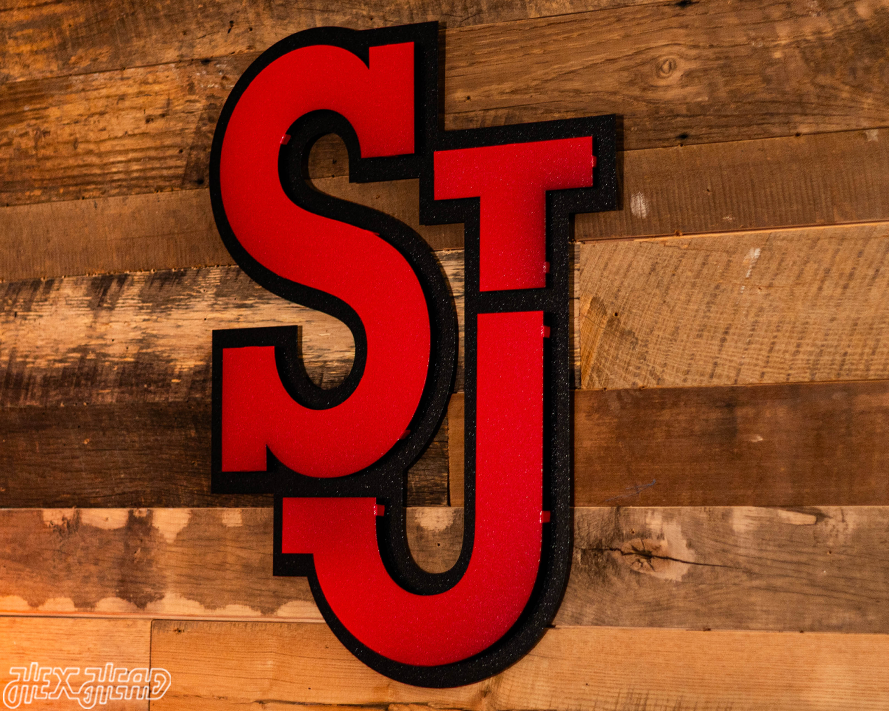 St John's Primary Logo 3D Vintage Metal Wall Art