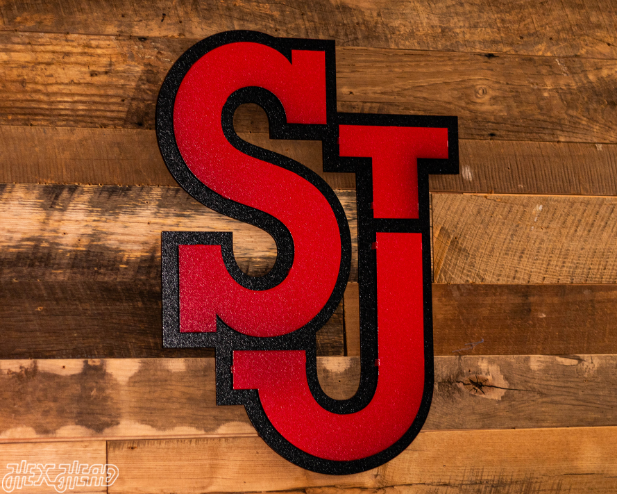 St John's Primary Logo 3D Vintage Metal Wall Art