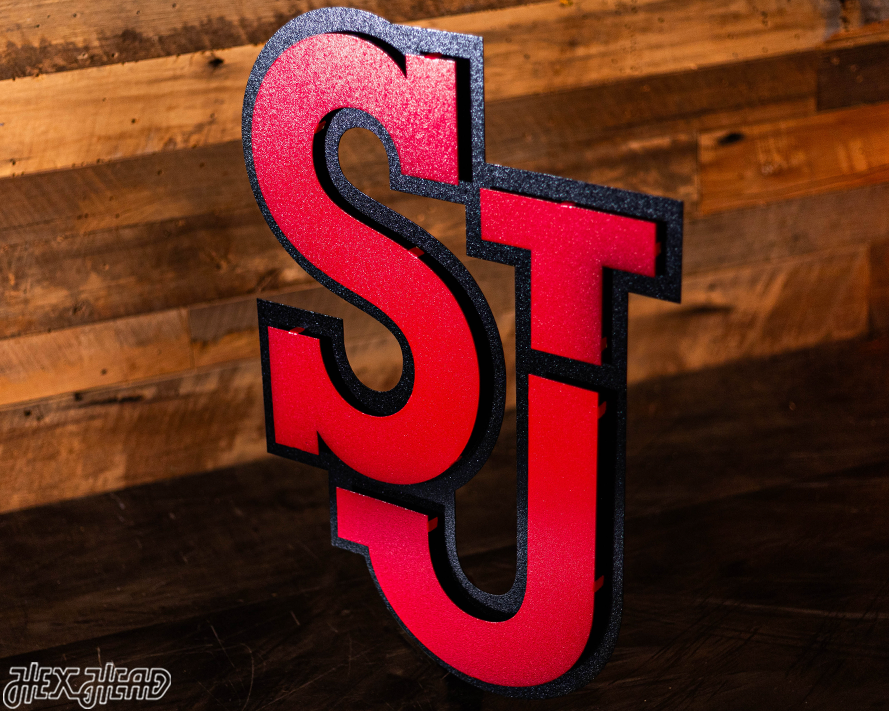 St John's Primary Logo 3D Vintage Metal Wall Art