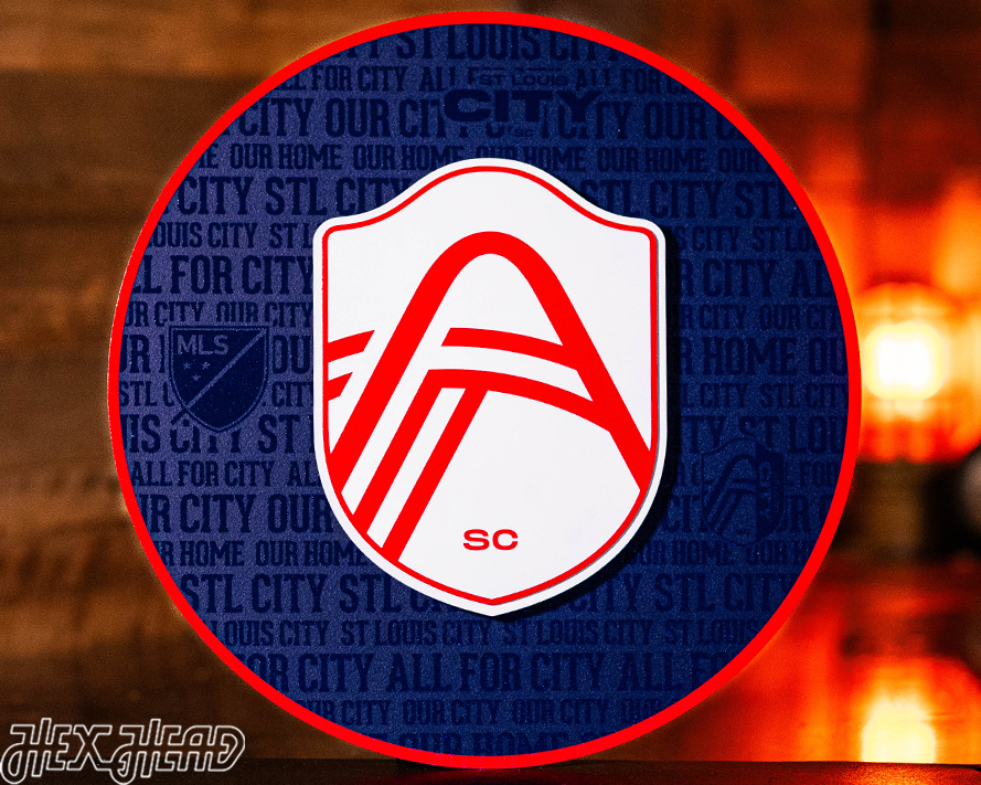 CLOSE OUT - St. Louis City SC CRAFT SERIES 3D Embossed Metal Wall Art