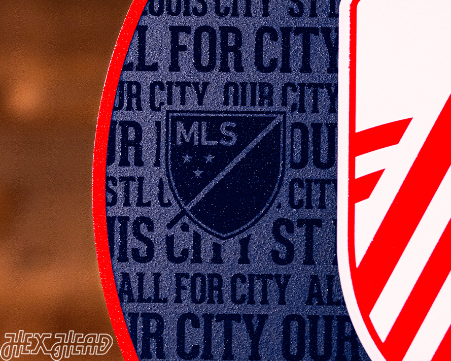 CLOSE OUT - St. Louis City SC CRAFT SERIES 3D Embossed Metal Wall Art