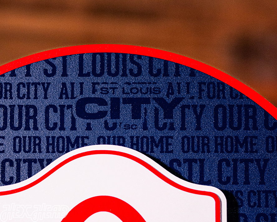 CLOSE OUT - St. Louis City SC CRAFT SERIES 3D Embossed Metal Wall Art