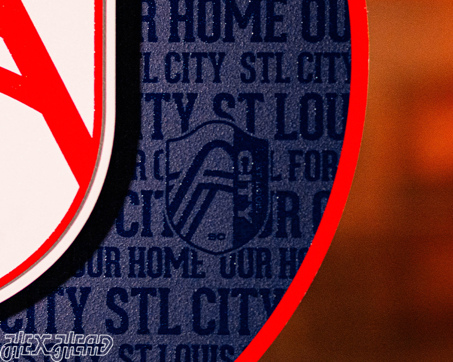 CLOSE OUT - St. Louis City SC CRAFT SERIES 3D Embossed Metal Wall Art