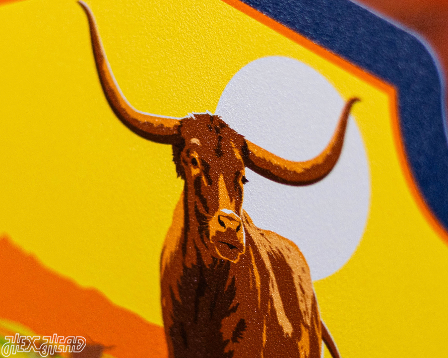 Texas State Badge 3D Metal Wall Art