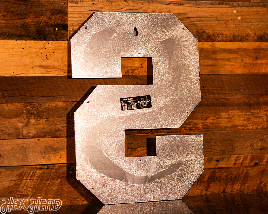 Syracuse Orange "S" 3D Vintage Metal Wall Art