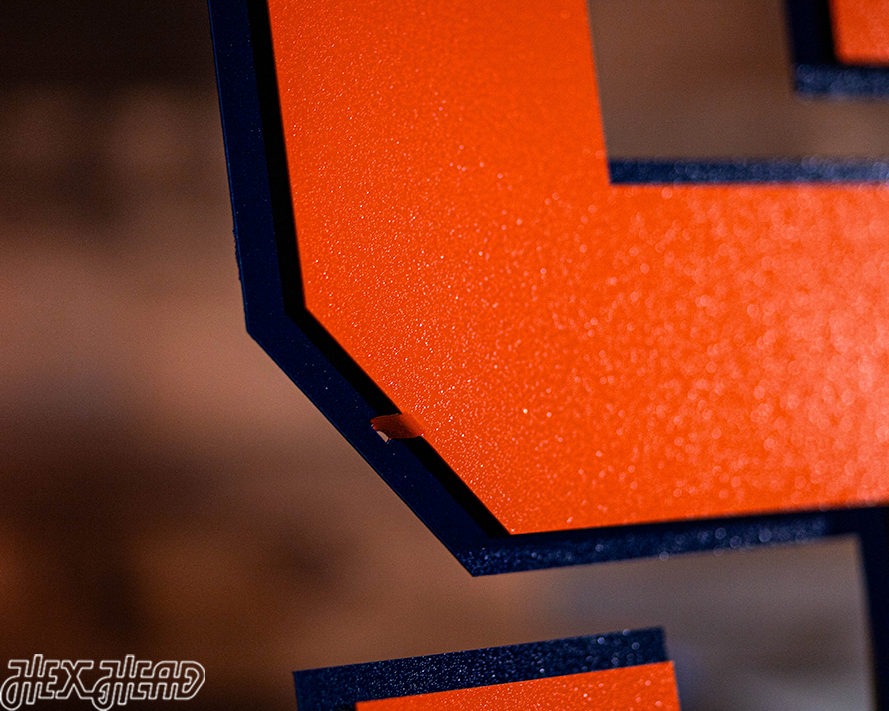 Syracuse Orange "S" 3D Vintage Metal Wall Art