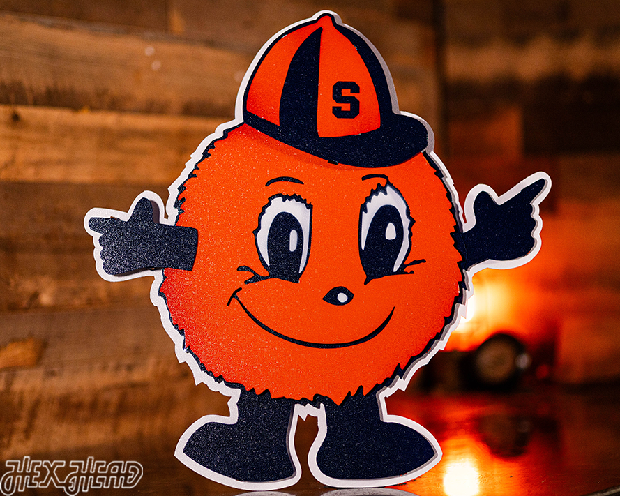 Syracuse Orange "OTTO" 3D Vintage Metal Wall Art