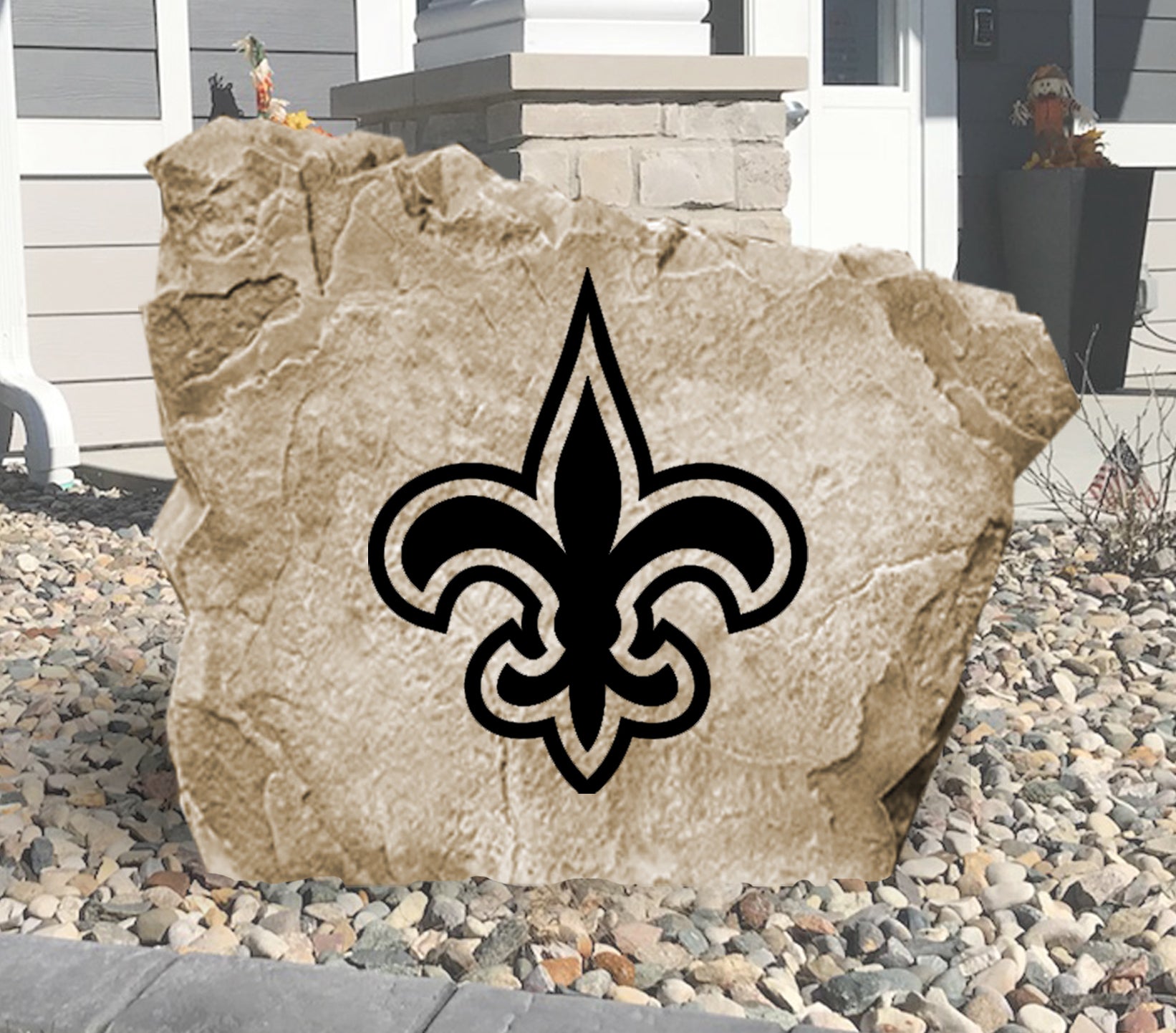 New Orleans Saints Design-A-Stone Landscape Art