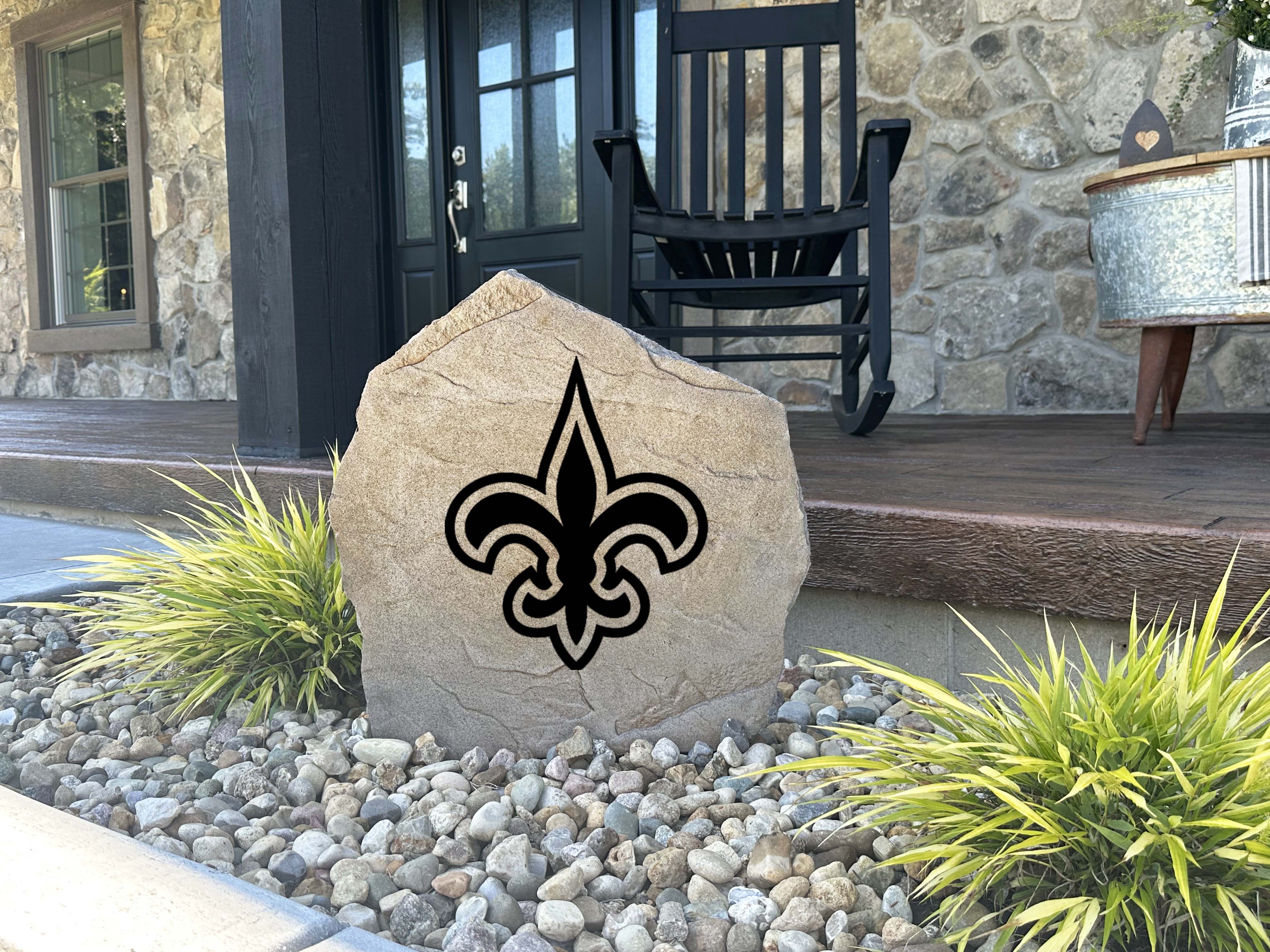 New Orleans Saints Design-A-Stone Landscape Art