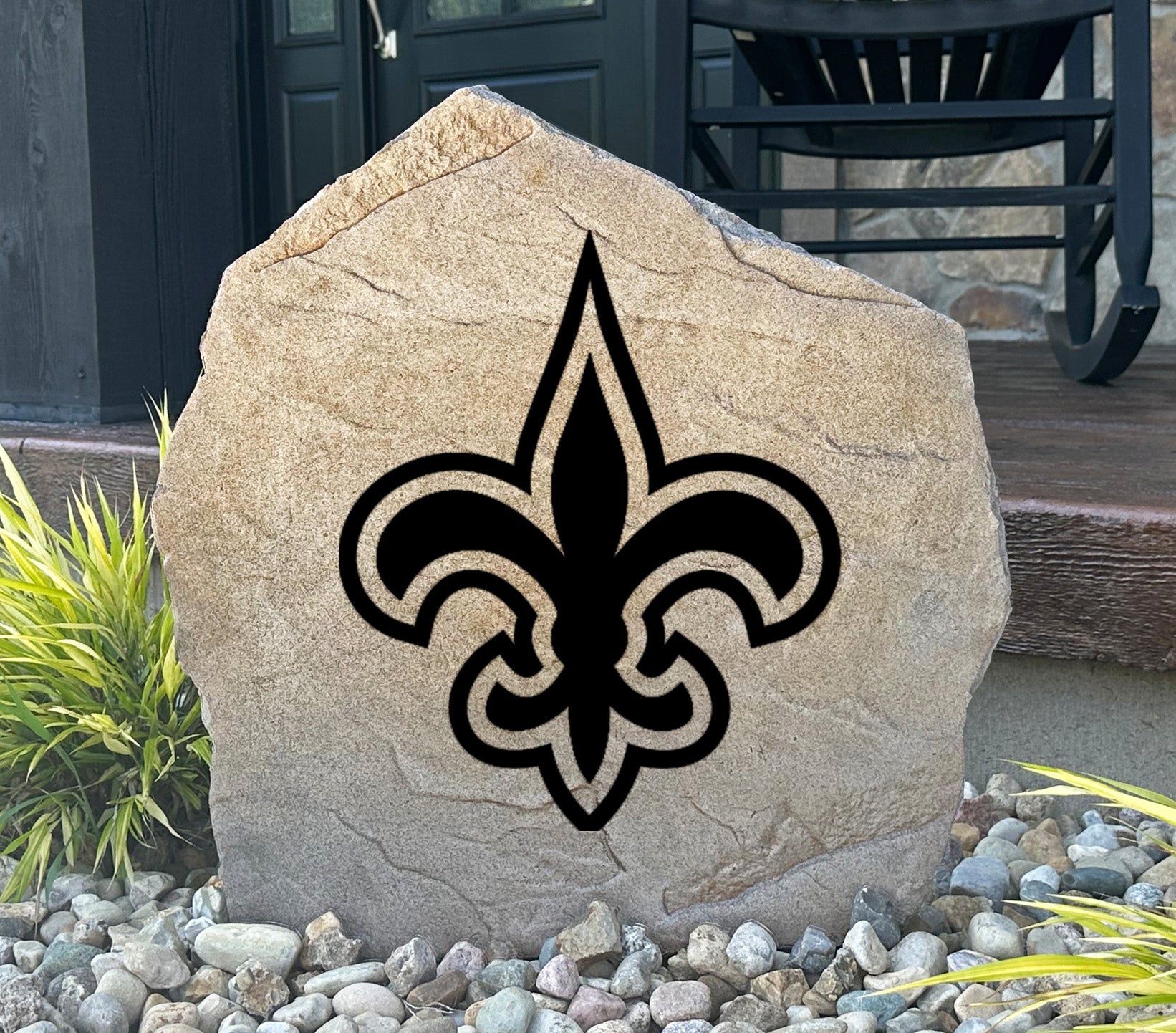 New Orleans Saints Design-A-Stone Landscape Art