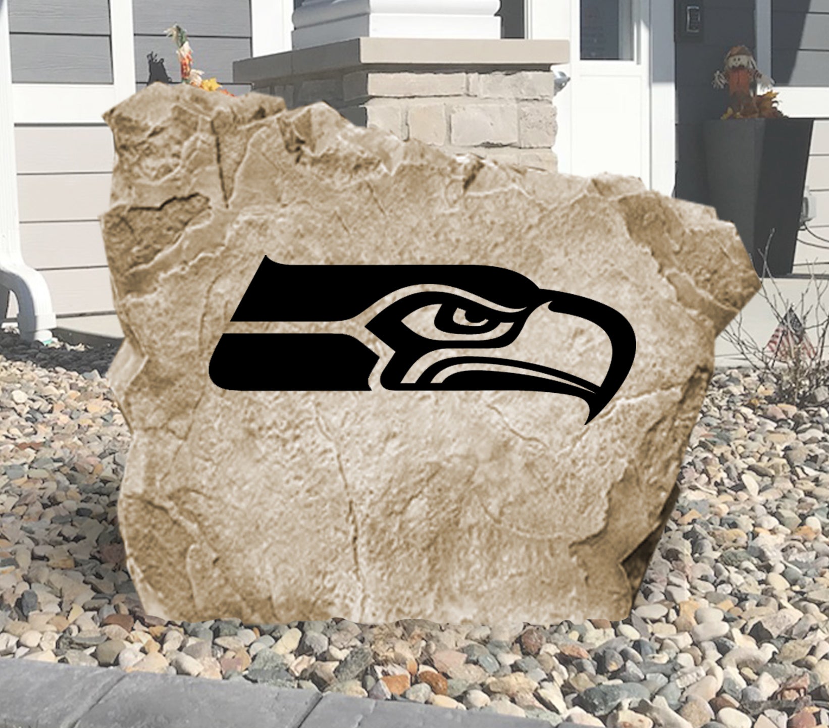 Seattle Seahawks Design-A-Stone Landscape Art