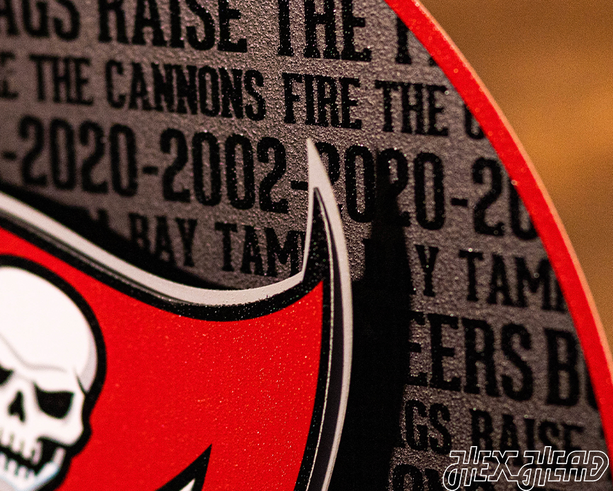 Tampa Bay Buccaneers "Buc's Jolly Roger Flag" CRAFT SERIES 3D Vintage Metal Wall Art