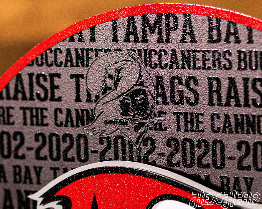 Tampa Bay Buccaneers "Buc's Jolly Roger Flag" CRAFT SERIES 3D Vintage Metal Wall Art