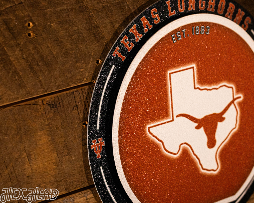 Texas Longhorns "Double Play" On the Shelf or on the Wall Art