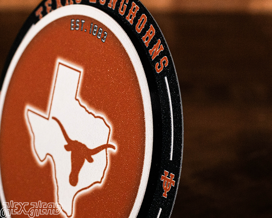 Texas Longhorns "Double Play" On the Shelf or on the Wall Art