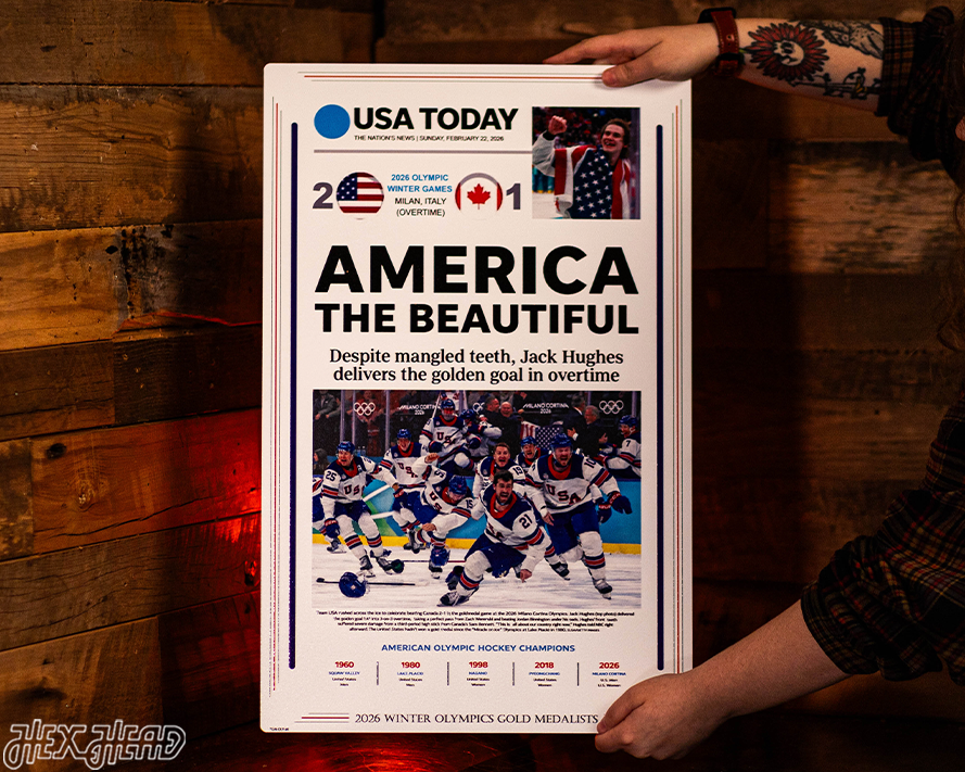 USA Today 2026 Olympic Men's Hockey Champions Front Page -- FEB 22, 2026