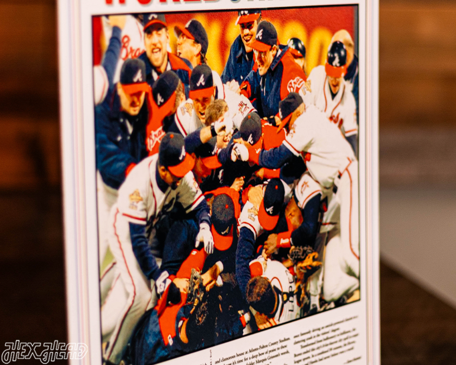 The Atlanta Journal Constitution Braves 1995 WORLD SERIES Front Page - OCT 29, 1995
