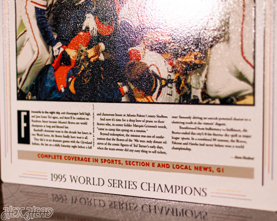 The Atlanta Journal Constitution Braves 1995 WORLD SERIES Front Page - OCT 29, 1995