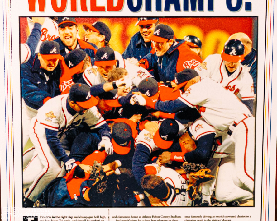 The Atlanta Journal Constitution Braves 1995 WORLD SERIES Front Page - OCT 29, 1995
