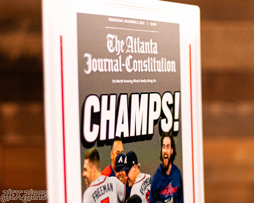 The Atlanta Journal Constitution Braves 2021 WORLD SERIES Front Page - NOV 3, 2021