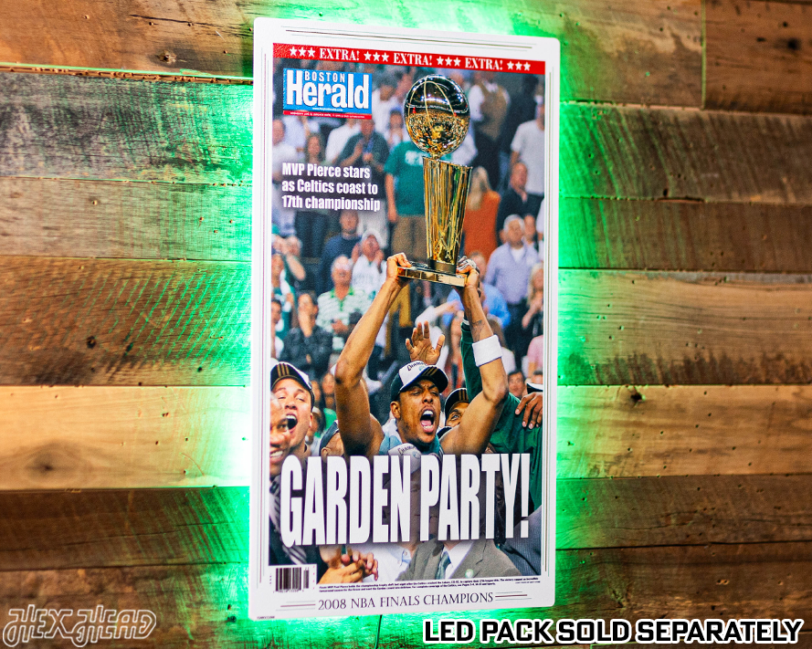 Boston Herald Celtics 2008 NBA FINALS Front Page - JUNE 18, 2008
